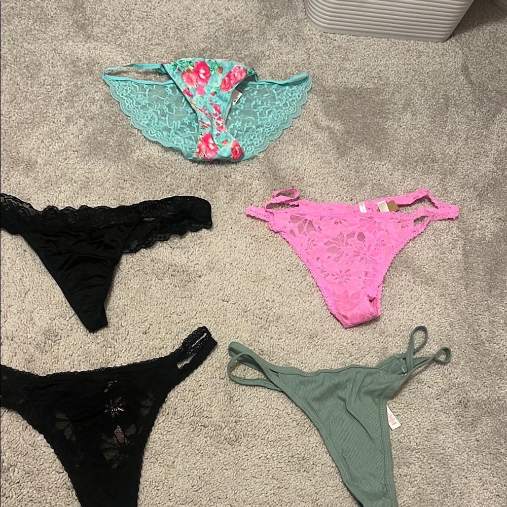 Lace and Floral Panty Set